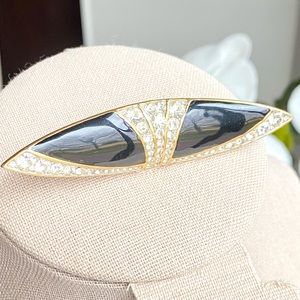 Chic! Vintage Adrienne Vittadini Art Deco Signed Brooch